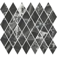 Декор Kerama Marazzi Риальто мозаичный чёрный глянцевый 37,5x35 T054\48007