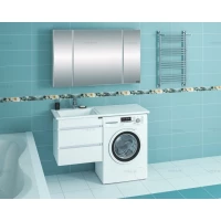 Раковина над стиральной машиной 120,2x48,2 см без кронштейнов L Санта Лидер 900104