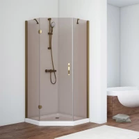 Душевой уголок Vegas Glass AFA-Pen TUR NOVO h1890 110 05 05 L 110x110 см L, профиль бронза, стекло бронза