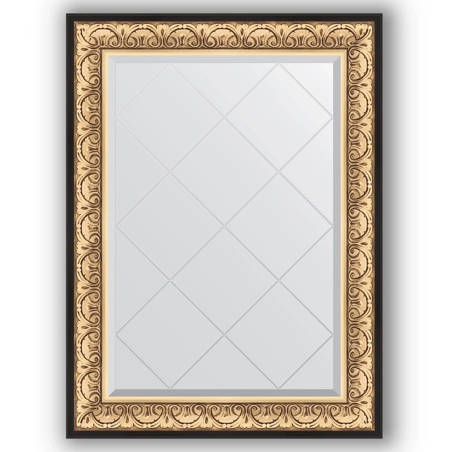 Зеркало 80x107 см барокко золото Evoform Exclusive-G BY 4208