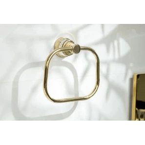 Изображение товара полотенцедержатель кольцо boheme aura 10245-g золотой