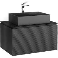 Тумба антрацит 80 см Jorno Stone Stn.01.80/P/A/JR