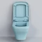 Унитаз подвесной Ambassador Benefit 203T20801R безободковый, голубой матовый - 7