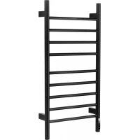 Полотенцесушитель электрический Wonzon & Woghand Bonn WW-AL409-MB 904x450, МЭМ правый, черный матовый