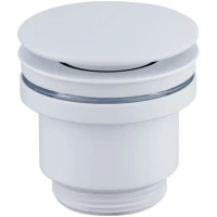 Донный клапан для раковины Lemark LM8500MW универсальный, белый матовый