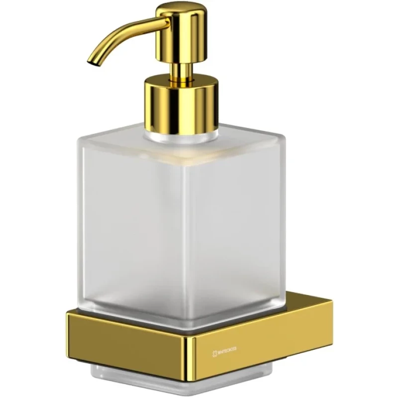 Дозатор для жидкого мыла Whitecross Cubo CU2440GL 150 мл, настенный, золотой