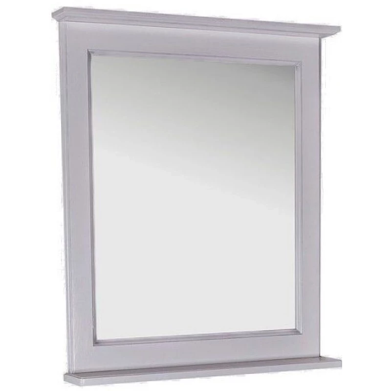 Зеркало 69,2x84 см белый серебряная патина ASB-Woodline Прато