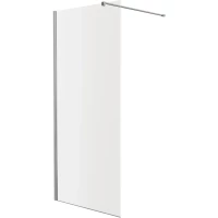 Душевая перегородка Knotlor Velum WI090CG0C 90 см, профиль хром, стекло прозрачное