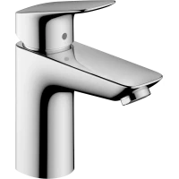 Смеситель для раковины Hansgrohe Logis 71105000 CoolStart, с донным клапаном, хром