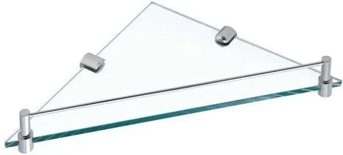 

Полка стеклянная Stil Haus 844(08) 22x22 см, угловая, хром