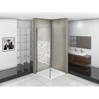 Боковая стенка 90 см Good Door Pandora SP-90-W-CH прозрачный с рисунком