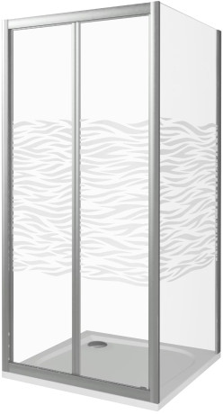 Боковая стенка 90 см Good Door Pandora SP-90-W-CH прозрачный с рисунком
