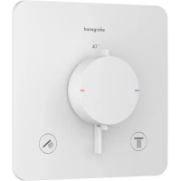 Термостат для ванны Hansgrohe Ecostat Comfort Q 33713700 встраиваемый, белый матовый