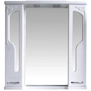 Изображение товара зеркальный шкаф 92x96,5 см белый глянец atoll барселона