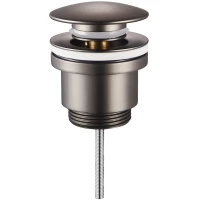 Донный клапан для раковины Raglo R600.01.09 универсальный, графит матовый