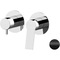 Смеситель для ванны Remer Slash SL93ZPNO встраиваемый, черный матовый