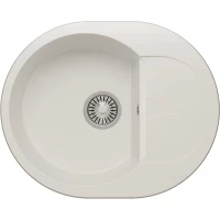 Кухонная мойка Polygran Atol-620 белый хлопок 678972