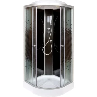 Душевая кабина 100x100x215 см Deto L801ELBLACK интимато