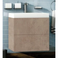 Тумба под раковину Art&Max Verona Push AM-Verona-Push-600-2C-SO-St 59,6 см, подвесная, светлый камень