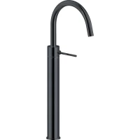 Смеситель для раковины Nobili Velis VE125148/2FLP с донным клапаном, черный глянец