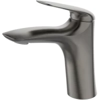 Смеситель для раковины Cezares Metauro METAURO-LS-GM-W0 без донного клапана, оружейная сталь матовый