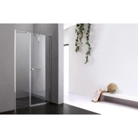 Душевая дверь распашная Cezares Elena 120 см текстурное стекло ELENA-W-B-11-30+90-P-Cr-R