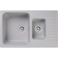 Кухонная мойка GranFest Quarz 21К 73,7x48 см, серый