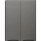 Шкаф двустворчатый 60x80 см серый матовый Style Line Бергамо СС-00002358 - 1