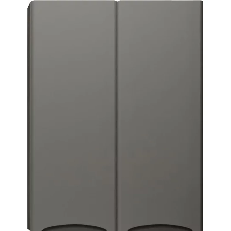 Шкаф двустворчатый 60x80 см серый матовый Style Line Бергамо СС-00002358