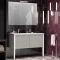 Комплект мебели серый/белый 121 см Opadiris Рубинно - 2