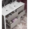 Комплект мебели серый/белый 121 см Opadiris Рубинно - 5
