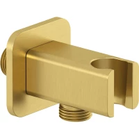 Подключение для душевого шланга с держателем Kludi A-QA 65568N0-00 золотой матовый