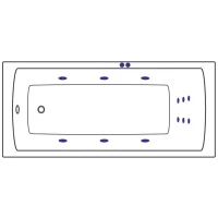 Гидромассажная система золото Sanjet Line SJ-LINE-GD