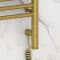 Полотенцесушитель электрический 1200x400 состаренная латунь МЭМ правый Сунержа Богема с полкой 3.0 051-5809-1240 - 3