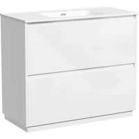 Тумба под раковину Sancos Libra Floor LB100FW 99 см, напольная, белый глянец