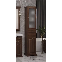 Пенал Opadiris Риспекто 00-00005841 напольный R, с бельевой корзиной, орех антикварный