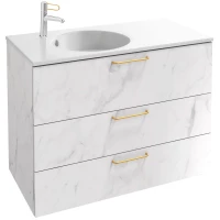 Тумба белый мрамор 100 см Jacob Delafon Odeon Rive Gauche EB2534-R8-NR4