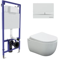 Комплект подвесной унитаз Berges Ventas + система инсталляции Berges Novum F1 043310