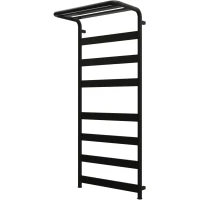 Полотенцесушитель электрический Grota Caldo 4650186712745 1200x527, ТЭН левый/правый, черный матовый