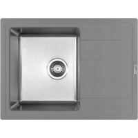 Кухонная мойка Florentina Комби 650 21.390.B0650.307 65x48 см, нержавеющая сталь/серый шелк