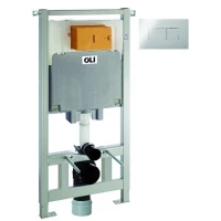 Инсталляция для унитаза OLI 80 Karisma 300573pKA00 с кнопкой смыва, хром