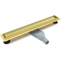 Душевой трап (лоток) Esbano C-TILE-50SG ESTRCOMTILE50SG 50 см, с решеткой, 2 в 1 под плитку, золотой матовый