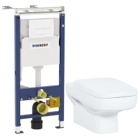 Комплект подвесной унитаз Creavit Sphinx SP320-11CB00E-0000 + KC1803.01.0000E + система инсталляции Geberit 458.125.11.1