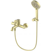 Смеситель для ванны Wonzon & Woghand Tor WW-88037073-BG с душевым гарнитуром, золотой матовый