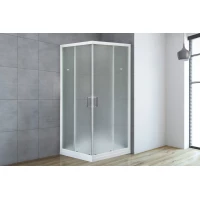 Душевой уголок Royal Bath RB7585HPD-C 85x75 см, профиль белый, стекло матовое