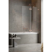 Шторка для ванны Radaway Essenza Pro Brushed Copper PND II 130 Right 10102130-93-01R прозрачное