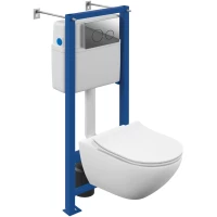 Комплект подвесной унитаз + система инсталляции Cersanit Street Fusion A64578