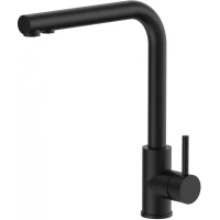 Смеситель для кухни Santek Марти WH5A43026N001 с подключением к фильтру, черный матовый