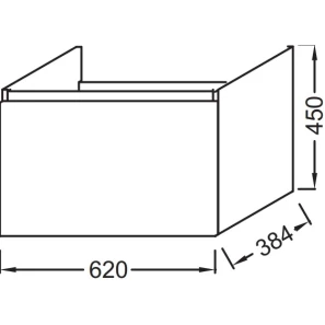 Изображение товара тумба сливовый глянец 62 см jacob delafon odeon up eb886-f26