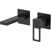 Смеситель для раковины DQ Dortmund DA1714405 встраиваемый, черный матовый